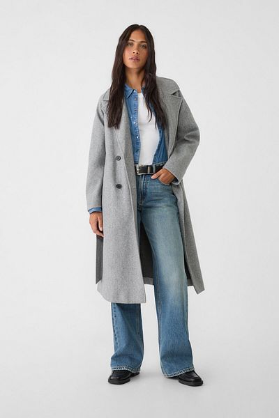 Stradivarius Gray Women Coats Styles Prices Trendyol