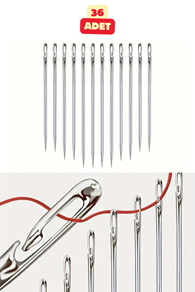 Vekorr 36 Adet Kolay İp Geçirilebilir Dikiş İğne Seti