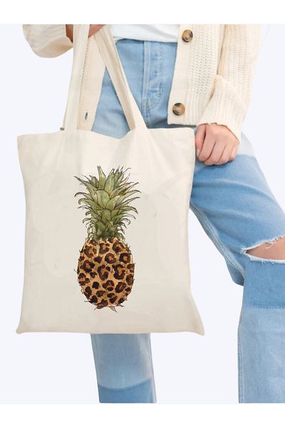 Cemira Unisex Y2K Leopard Tote Bag - Pinterest Retro Tote Bag