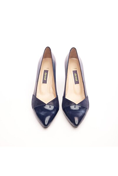 derinet Hakiki Deri Kadın Topuklu Ayakkabı