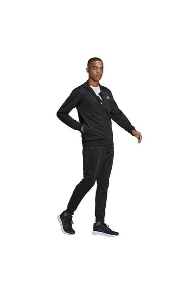 adidas Ανδρική μαύρη αθλητική φόρμα Primegreen Essentials Linear (GK9654)