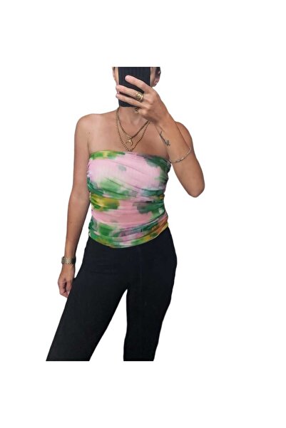 Butik ALBUCKS ZARA, Straplez Bandeu Astarlı Tül Top Büstiyer ABZR0171