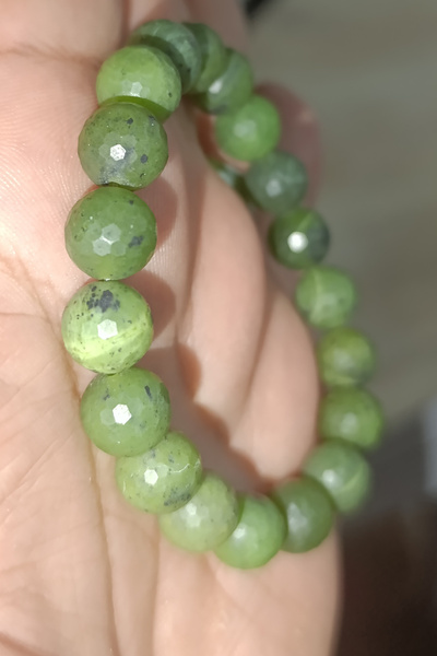 TAŞÇIZADE Canada Yeşim Taşı 10 mm Faset Kesim Doğaltaş Bileklik