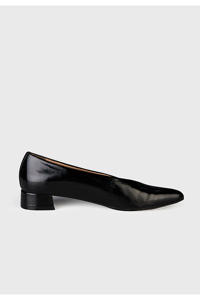 Love My Body Patent Leather Thick Heeled Shoes