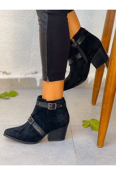 irmona CIZME DAPNE BLACK DANA MINI DALLAS CU CATARAMA DE piele intoarsa