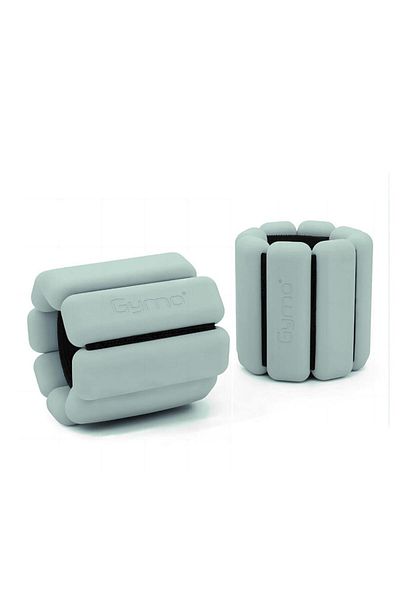 Gymo Pro Series Mint Green Adjustable Silicone Wrist Weight - 2X1Kg