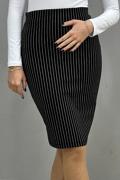 Tam Moda Fustă creion de damă cu dungi