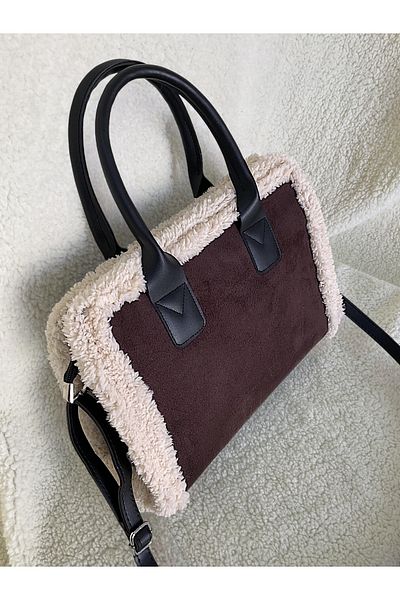 Katusa Τσάντα ώμου σε σκούρο καφέ Nubuck Strap