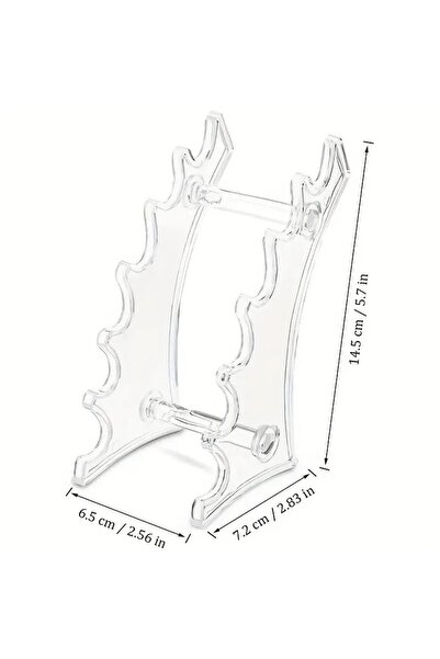 Venalisa Şeffaf L Ayaklı Protez Tırnak Fırça Standı