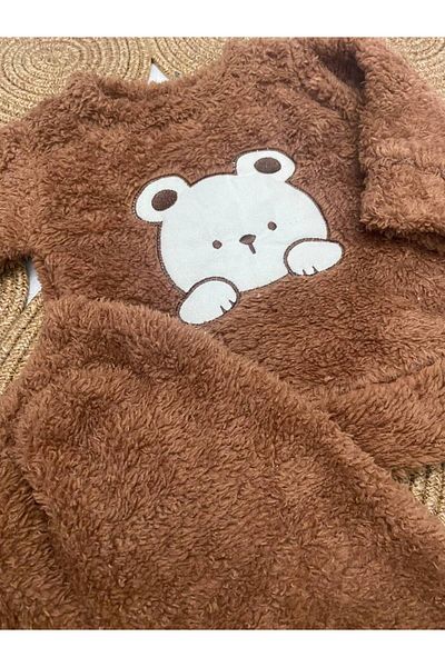Limoon Plush Fleece Baby Teddy Bear Tracksuit Set