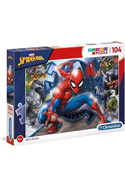 CLEMENTONI 27116 Supercolor Puzzle Marvel Spiderman, 104 Parcă