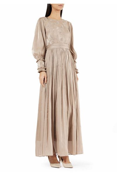 Amri Embroidered Long Dress