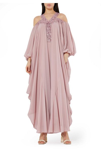 Amri Embroidered Long Jalabiya