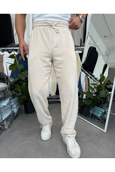 Torias Man Winter Thick Gramaged Velvet Baggy Pants