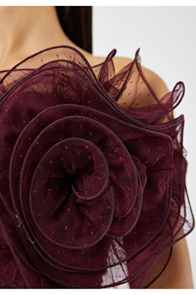 Amri Off shoulder Tulle Dress