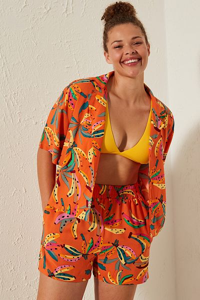 Penti Napea Flower Patterned Short Shirt