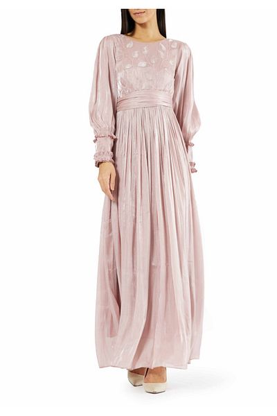 Amri Embroidered Long Dress