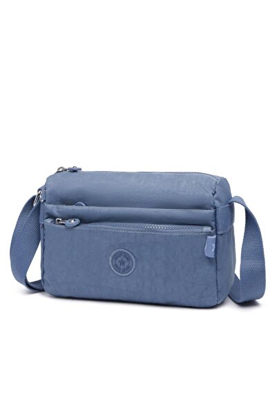 SMART BAGS Geantă de damă Jeans Blue - Poștaș de dimensiuni mici 1006