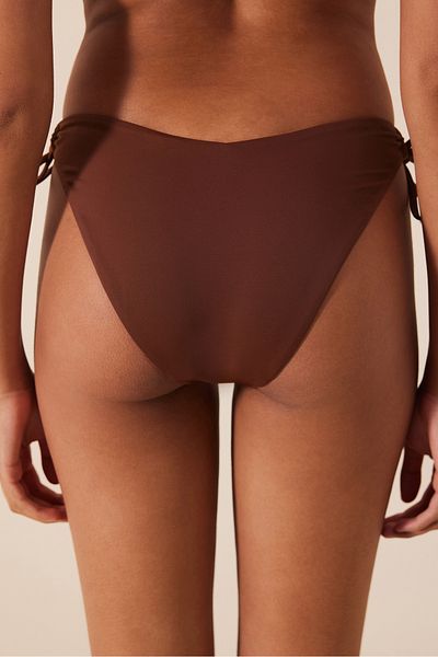 Penti Romina V Ring - Braunes strukturiertes Bikinihöschen