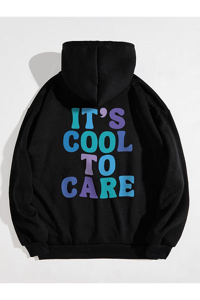 Moda Glo Hanorac unisex cu inscripție Cool