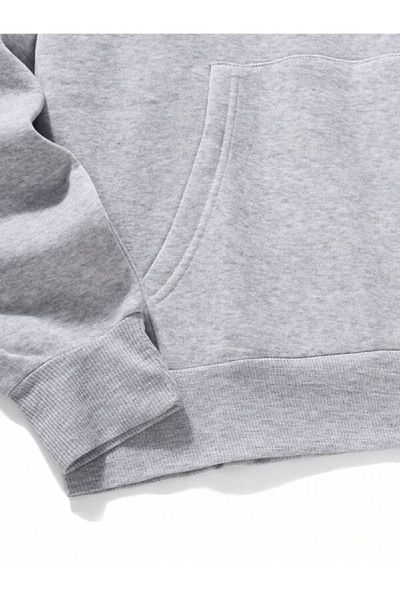 Favorim50ton Unisex Gray Resilience Printed Raised Sweatshirt