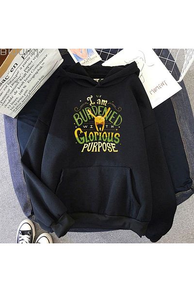 Moda Glo Hanorac unisex cu inscripția Purpose