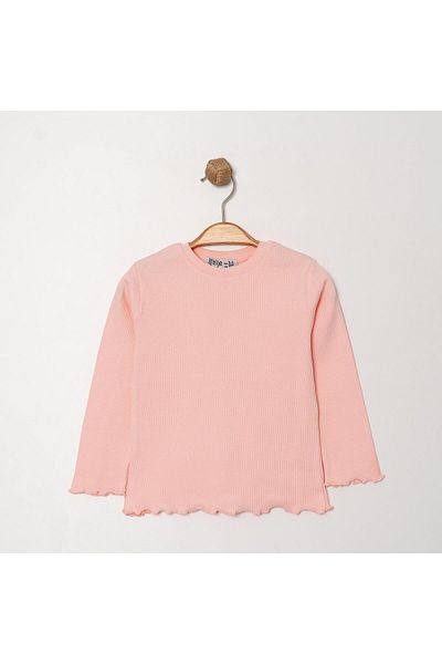 TRENDİMİZBİR Pink Girl's Long Sleeve Camisole Badi