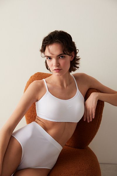 Penti Weißes Nu Basic Slip-Höschen mit hoher Taille