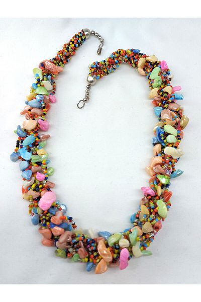 Virgo Mother of Pearl Stone Necklace