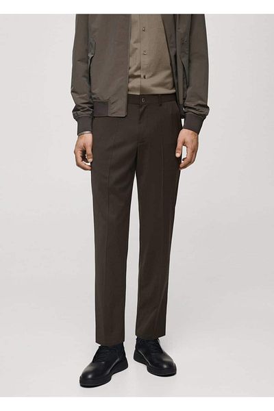 MANGO Man Coolmax ®   Slim Fit Comfort Stretch Fabric Pants