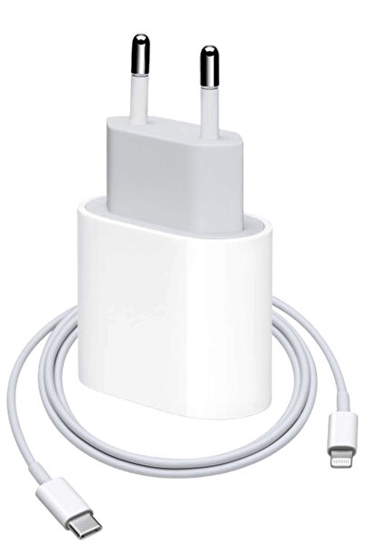 WANNA PROTECT 20W Lightning to USB-c Iphone 8 X Xs 11 12 13 14 / Pro Max Uyumlu Hızlı Şarj Aleti Adaptör Kablo Set