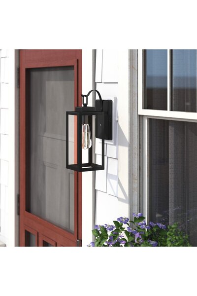 arge aydınlatma Ankara Dış mekan Duvar Aydınlatma Aplik Camlı Model metal gövde 15x15x45