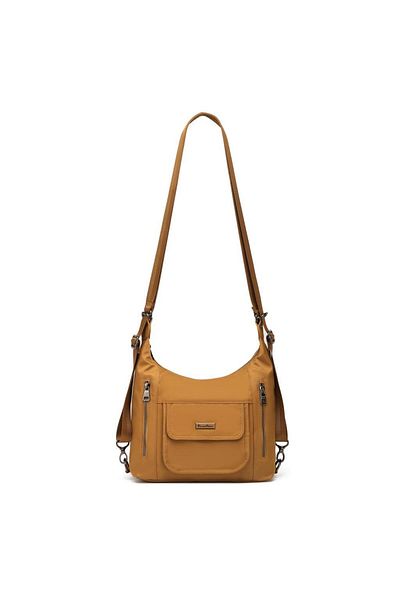 BARCELONA 21K Satin Fabric Women's Backpack and Shoulder Bag Barcelona 2136