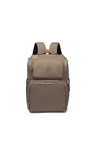 SMART BAGS حقيبة ظهر للأم والطفل من القماش المجعد موديل 3000