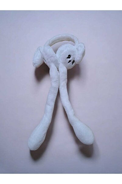 Natural Peluş Oynar Mekanizmalı Tavşan Kulaklık