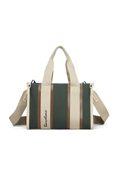 BARCELONA 21K Barcelona Exclusive Kanvas Kumaş Kadın Omuz Çantası 1310