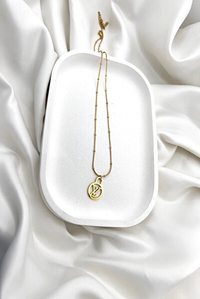 Çelik Marka LV Gold Kolye (50 cm)