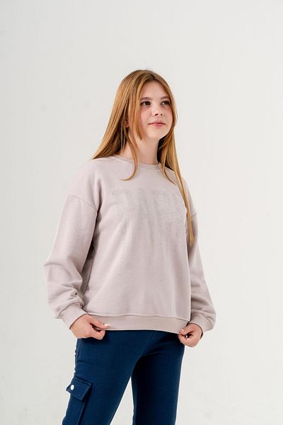 TRENDİMİZBİR Φούτερ Lilac Girl's Paris Written Stone