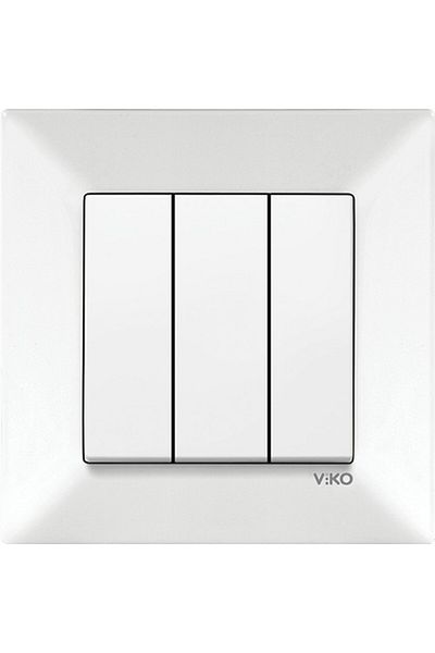 VİKO Viko Meridian White Triple Key (12 Pcs)