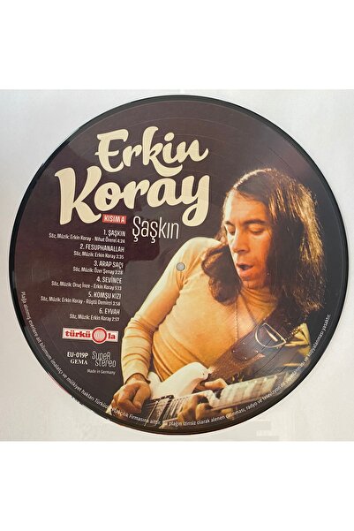 Terleme Kemeri Erkin Koray – Şaşkın Picture Disc LP Plak Özel Baskı (jelatinsiz)