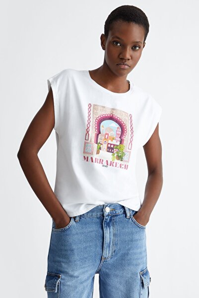 liu.jo Şehir Baskılı T.shirt