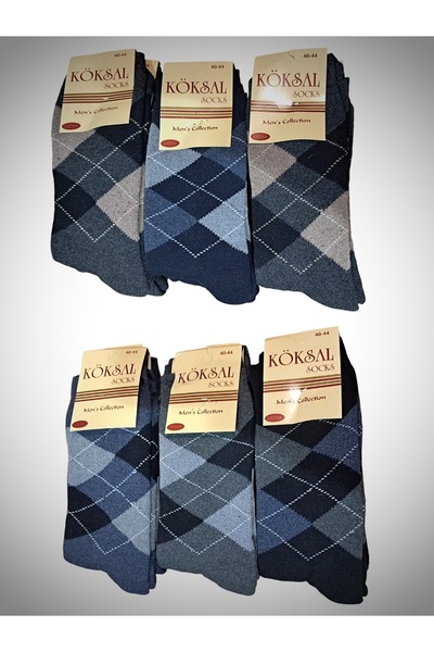 KÖKSAL Erkek 6 Çift Kışlık Yüksek Kaliteli Kalın Çorap