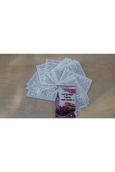 MK Toefl Words - 2 - Chain Word Card - Ielts - Yds Kpds Preparation for Exams