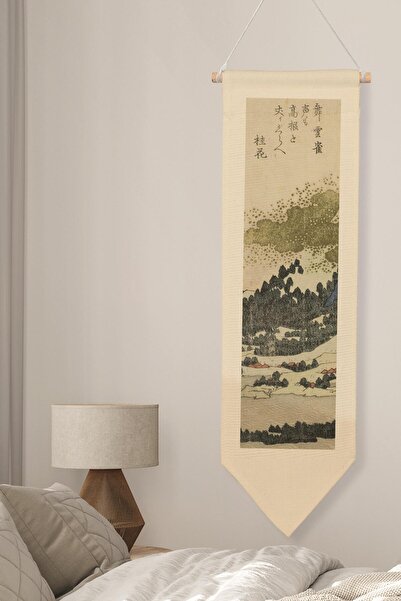 Postifull Duvar Halısı Pinterest Dekoru, Hokusai Sanat Serisi 100cm Kanvas Fl...