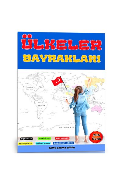 Enine Boyuna Eğitim كتاب تلوين تعليم البلدان والأعلام