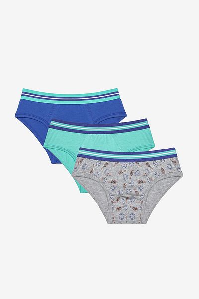 Penti Boy - Tennis Of Dogs 3 Piece Colorful Slip Set