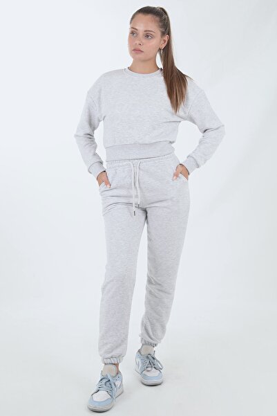 TeeRopa طقم بدلة رياضية نسائية بثلاثة خيوط برقبة صفرية