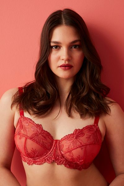 Penti Red Curvy Lace Underwire Bra
