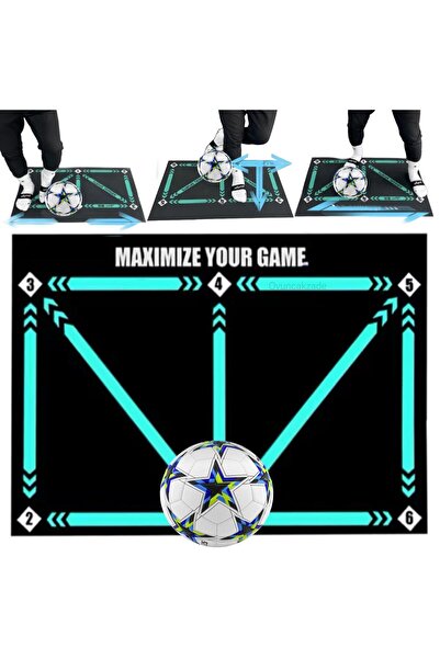Depomiks Avm Futbol Antrenman Futbol Becerileri Zemin Halısı Top Kontrolü 60x...