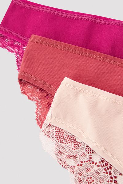 Penti Hot Summer csipkés hátsó csipke 3 részes többszínű brazil bugyi